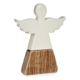 Statua Decorativa Natale Angelo 2,5 x 18 x 15 cm Ceramica Legno Marrone Bianco di Krist+, Natale - Rif: S3612425, Prezzo: 7,7...