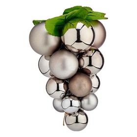 Christmas Bauble Grapes Small Silver Plastic 15 x 15 x 20 cm by Krist+, Christmas - Ref: S3612465, Price: 3,75 €, Discount: %