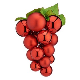 Bola de Natal Uvas Pequeno Vermelho Plástico 14 x 14 x 25 cm de Krist+, Natal - Ref: S3612472, Preço: 4,95 €, Desconto: %