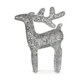 Rena de Natal Prateado Metal 30 x 43,5 x 10 cm de Krist+, Natal - Ref: S3612827, Preço: 12,04 €, Desconto: %