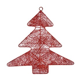 Christmas bauble Red Metal Christmas Tree 36,7 x 0,2 x 37,5 cm by Krist+, Christmas - Ref: S3612841, Price: 2,25 €, Discount: %