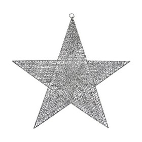 Adorno Natalício Prateado Estrela 50 x 51,5 x 0,5 cm Metal de Krist+, Natal - Ref: S3612844, Preço: 3,18 €, Desconto: %