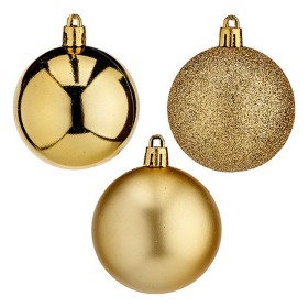 Christmas Bauble 20 Units Ø 6 cm Golden Plastic by Krist+, Christmas - Ref: S3612916, Price: 3,24 €, Discount: %