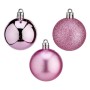 Boule de Noël Ø 5 cm Rose Plastique 12 x 26,5 x 12 cm de Krist+, Noël - Réf : S3612921, Prix : 3,00 €, Remise : %