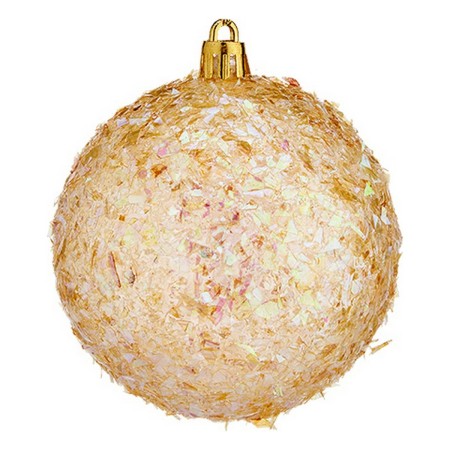 Bolas de Navidad Ø 8 cm 6 Unidades Dorado Plástico de Krist+, Navidad - Ref: S3613124, Precio: 2,71 €, Descuento: %