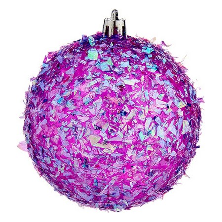 Palle di Natale Ø 8 cm 6 Unità Viola PVC di Krist+, Natale - Rif: S3613127, Prezzo: 3,18 €, Sconto: %