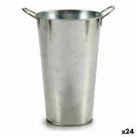 Planter With handles Silver (15 x 23,5 x 20 cm) (24 Units) by Ibergarden, Cachepots - Ref: S3613696, Price: 43,10 €, Discount: %