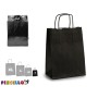 Paper Bag Black (18 x 8 x 31 cm) (25 Units) | Tienda24 - Global Online Shop Tienda24.eu