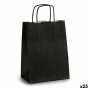 Sac en papier Noir (18 x 8 x 31 cm) (25 Unités) | Tienda24 - Global Online Shop Tienda24.eu