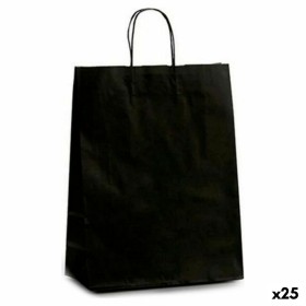 Bolsa de Papel Negro (12 x 52 x 32 cm) (25 Unidades) de Pincello, Cajas y bolsas de regalo - Ref: S3614308, Precio: 15,95 €, ...