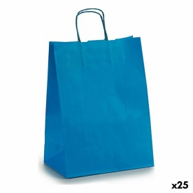 Paper Bag 24 x 12 x 40 cm Blue (25 Units) by Pincello, Gift boxes and bags - Ref: S3614316, Price: 7,73 €, Discount: %