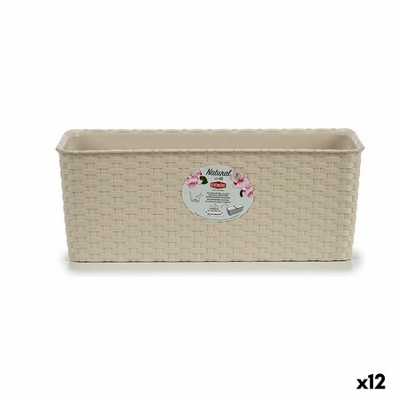 Jardinière Stefanplast 15,5 x 13,5 x 38,5 cm Beige Plastique (12 Unités) | Tienda24 - Global Online Shop Tienda24.eu