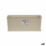 Planter Stefanplast 15,5 x 13,5 x 38,5 cm Beige Plastic (12 Units) | Tienda24 - Global Online Shop Tienda24.eu