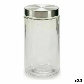 Gefäß Kristall Silberfarben Durchsichtig Aluminium (1 L) (24 Stück) von Vivalto, Lagerung von Lebensmitteln - Ref: S3614516, ...