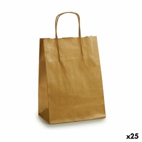 Paper Bag Golden (24 x 12 x 40 cm) (25 Units) by Pincello, Gift boxes and bags - Ref: S3614597, Price: 12,16 €, Discount: %