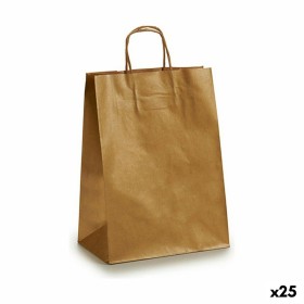 Paper Bag Golden (24 x 12 x 40 cm) (25 Units) by Pincello, Gift boxes and bags - Ref: S3614598, Price: 14,86 €, Discount: %