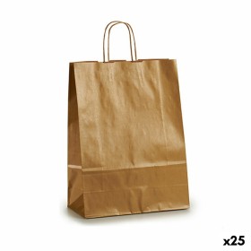 Paper Bag Golden (32 X 12 X 50 cm) (25 Units) by Pincello, Gift boxes and bags - Ref: S3614599, Price: 18,63 €, Discount: %