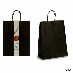 Ensemble de Sacs Papier 25,5 x 11,5 x 43 cm Noir (12 Unités) de Pincello, Boîtes et sacs cadeaux - Réf : S3614784, Prix : 7,1...