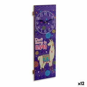 Horloge Murale Lama 2,5 x 60 x 20 cm (12 Unités) de Gift Decor, Pendules murales - Réf : S3615098, Prix : 50,09 €, Remise : %