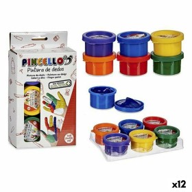 Finger Paint Yellow Blue Red Green Purple Orange (12 Units) Fingers by Pincello, Paints - Ref: S3615170, Price: 18,63 €, Disc...