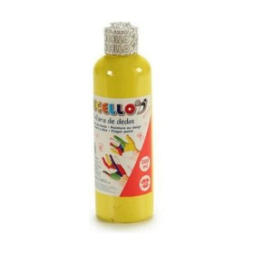 Pittura da usare con le Dita 200 ml Giallo 12 Unità di Pincello, Pitture - Rif: S3615176, Prezzo: 13,00 €, Sconto: %