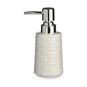 Soap Dispenser Ceramic Silver White 6 Units (150 ml) by Berilo, Stands and dispensers - Ref: S3615569, Price: 9,73 €, Discoun...