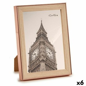 Cornice Portafoto Marrone Rame Plastica Vetro (15,6 x 2 x 20,7 cm) (6 Unità) di Gift Decor, Cornici da parete e da tavolo - R...