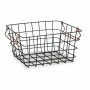 Wire Basket Black Copper Steel 22,5 x 14 x 31,5 cm (12 Units) by BigBuy Home, Bowls and large cups - Ref: S3616104, Price: 54...