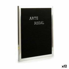 Quadro Argentato Nero Pannello 144 Lettere (2,5 x 50,5 x 40,5 cm) (12 Unità) di Gift Decor, Frontoni - Rif: S3616170, Prezzo:...