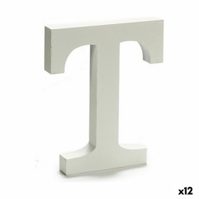 Lettera T Legno Bianco (1,8 x 21 x 17 cm) (12 Unità) di Pincello, Lettere e numeri - Rif: S3616266, Prezzo: 10,59 €, Sconto: %