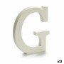 Letter G Wood White (1,8 x 21 x 17 cm) (12 Units) by Pincello, Letters & Numbers - Ref: S3616272, Price: 6,61 €, Discount: %