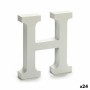 Lettre H Bois Blanc (2 x 16 x 14,5 cm) (24 Unités) de Pincello, Lettres et chiffres - Réf : S3616274, Prix : 13,55 €, Remise : %