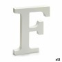 Letter F Wood White (1,8 x 21 x 17 cm) (12 Units) by Pincello, Letters & Numbers - Ref: S3616277, Price: 10,59 €, Discount: %