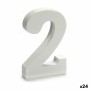 Numeri 2 Legno Bianco (2 x 16 x 14,5 cm) (24 Unità) di Pincello, Lettere e numeri - Rif: S3616283, Prezzo: 13,55 €, Sconto: %