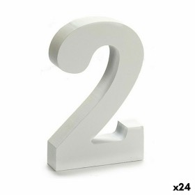 Numeri 2 Legno Bianco (2 x 16 x 14,5 cm) (24 Unità) di Pincello, Lettere e numeri - Rif: S3616283, Prezzo: 13,55 €, Sconto: %