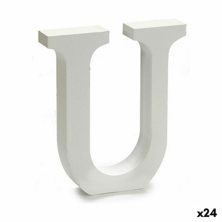 Buchstabe U Holz Weiß (2 x 16 x 14,5 cm) (24 Stück) von Pincello, Buchstaben & Zahlen - Ref: S3616286, Preis: 13,55 €, Rabatt: %