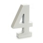 Numéro 4 Bois Blanc (2 x 16 x 14,5 cm) (24 Unités) de Pincello, Lettres et chiffres - Réf : S3616288, Prix : 13,55 €, Remise : %