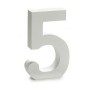 Numéro 5 Bois Blanc (2 x 16 x 14,5 cm) (24 Unités) de Pincello, Lettres et chiffres - Réf : S3616289, Prix : 14,14 €, Remise : %