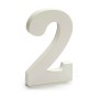 Number 2 Wood White (1,8 x 21 x 17 cm) (12 Units) by Pincello, Letters & Numbers - Ref: S3616291, Price: 6,61 €, Discount: %