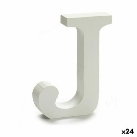 Letter J (24 Units) White Wood 2 x 11 cm by Pincello, Letters & Numbers - Ref: S3616292, Price: 14,14 €, Discount: %