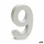 Number 9 Wood White (2 x 16 x 14,5 cm) (24 Units) by Pincello, Letters & Numbers - Ref: S3616297, Price: 14,14 €, Discount: %