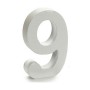 Number 9 Wood White (2 x 16 x 14,5 cm) (24 Units) by Pincello, Letters & Numbers - Ref: S3616297, Price: 14,14 €, Discount: %