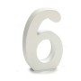 Number 6 Wood White (2 x 16 x 14,5 cm) (24 Units) by Pincello, Letters & Numbers - Ref: S3616300, Price: 13,55 €, Discount: %