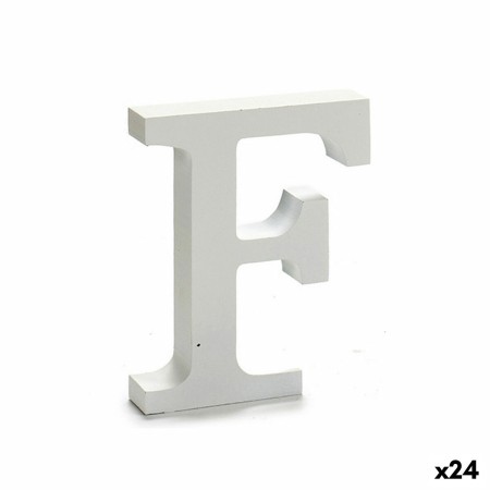 Lettera F Legno Bianco (2 x 16 x 14,5 cm) (24 Unità) di Pincello, Lettere e numeri - Rif: S3616301, Prezzo: 13,55 €, Sconto: %