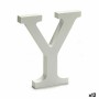 Letter Y Wood White (1,8 x 21 x 17 cm) (12 Units) by Pincello, Letters & Numbers - Ref: S3616311, Price: 10,59 €, Discount: %