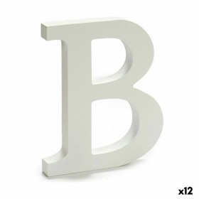 Buchstabe B Holz Weiß (1,8 x 21 x 17 cm) (12 Stück) von Pincello, Buchstaben & Zahlen - Ref: S3616313, Preis: 10,59 €, Rabatt: %