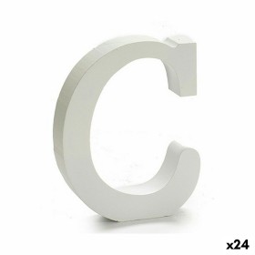 Letter C (24 Units) White Wood 2 x 11 cm by Pincello, Letters & Numbers - Ref: S3616331, Price: 14,14 €, Discount: %