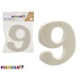 Number Number 9 2 x 15 x 10 cm (12 Units) | Tienda24 - Global Online Shop Tienda24.eu