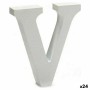 Letter V 2 x 11 cm Wood White (24 Units) by Pincello, Letters & Numbers - Ref: S3616667, Price: 13,55 €, Discount: %