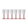 Champagne glass Pink Transparent Glass 6 Units (180 ml) | Tienda24 - Global Online Shop Tienda24.eu